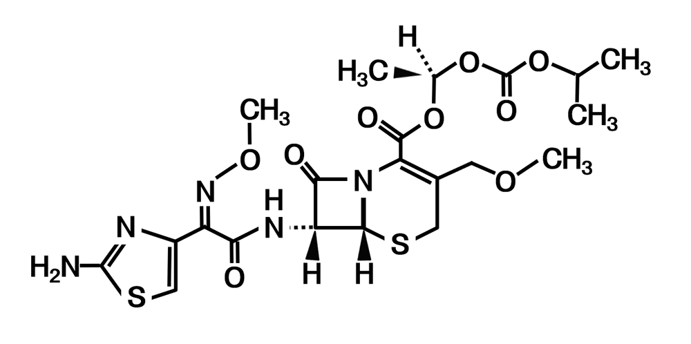 構造式クイズ・ピボキシル基を持たない第三世代セフェム系抗菌薬は？の構造式図（筆者作成）