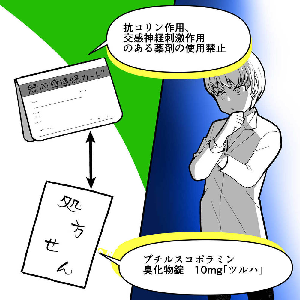 ヒヤリハット事例解説：「ブチルスコポラミン臭化物錠」と緑内障連絡カードの画像