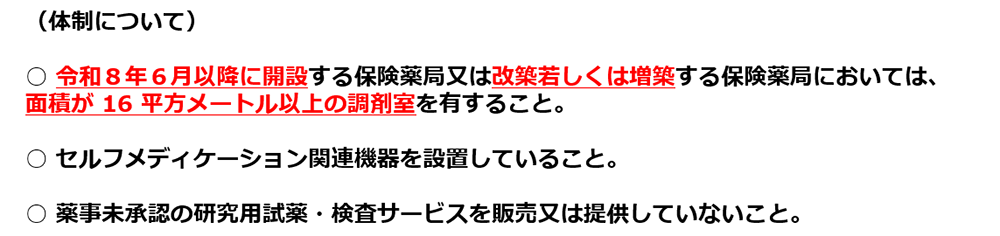 地域支援・医薬品供給対応体制加算の体制要件／薬局のアンテナ作成