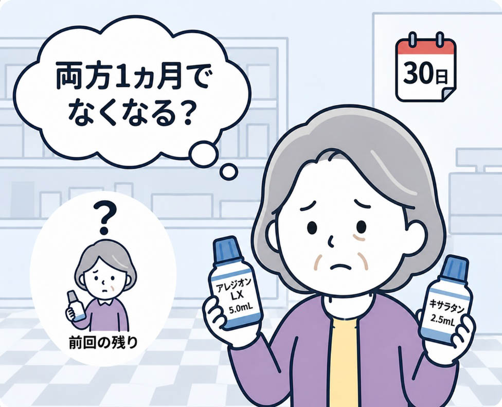 「この目薬、1本で何日分？」に即答！点眼薬の計算式と残薬確認のコツの画像